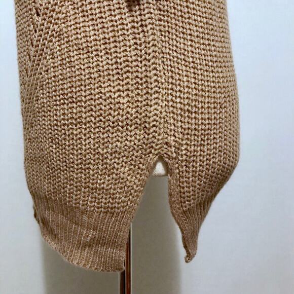 Ultra Flirt NWT Taupe Criss Cross Tunic Sweater Juniors L - Picture 6 of 11